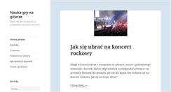 Desktop Screenshot of nauka-gry-na-gitarze.pl
