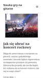 Mobile Screenshot of nauka-gry-na-gitarze.pl